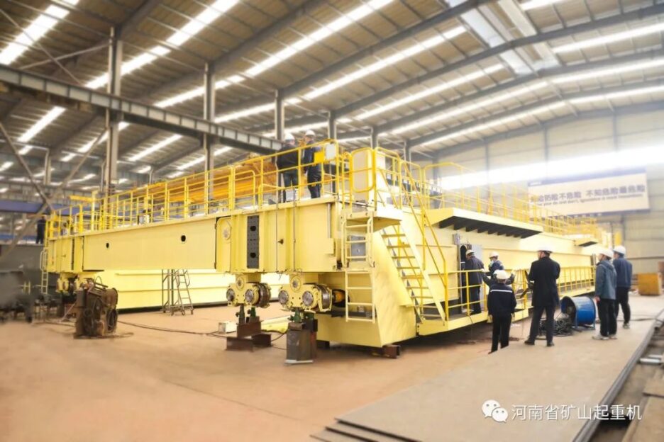 The 160-ton metallurgical casting bridge crane made by Henan Mine passed the expert A inspection The 160-ton metallurgical casting bridge crane made by Henan Mine passed the expert A inspection