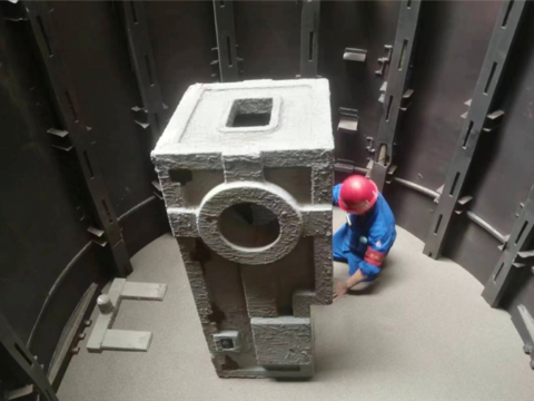 Wuhu Xinxing successfully developed 2.6 tons of cold heading machine body castings Wuhu Xinxing successfully developed 2.6 tons of cold heading machine body castings