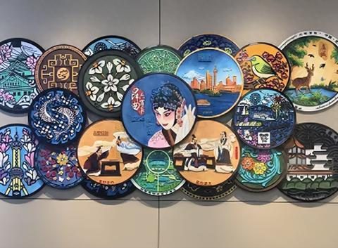 The “Idiom Culture Manhole Cover” of Hongguang Casting in Jize Economic Development Zone, Handan City, appeared in Longhu Park, Handan City The “Idiom Culture Manhole Cover” of Hongguang Casting in Jize Economic Development Zone, Handan City, appeared in Longhu Park, Handan City