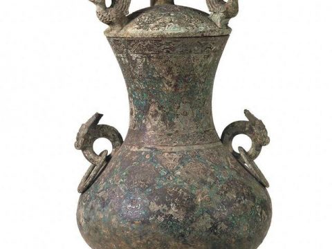 What to see in Nanjing’s museums | “Flying birds standing on gold and silver”: This wine vessel can be called a model of bronze casting during the Warring States Period